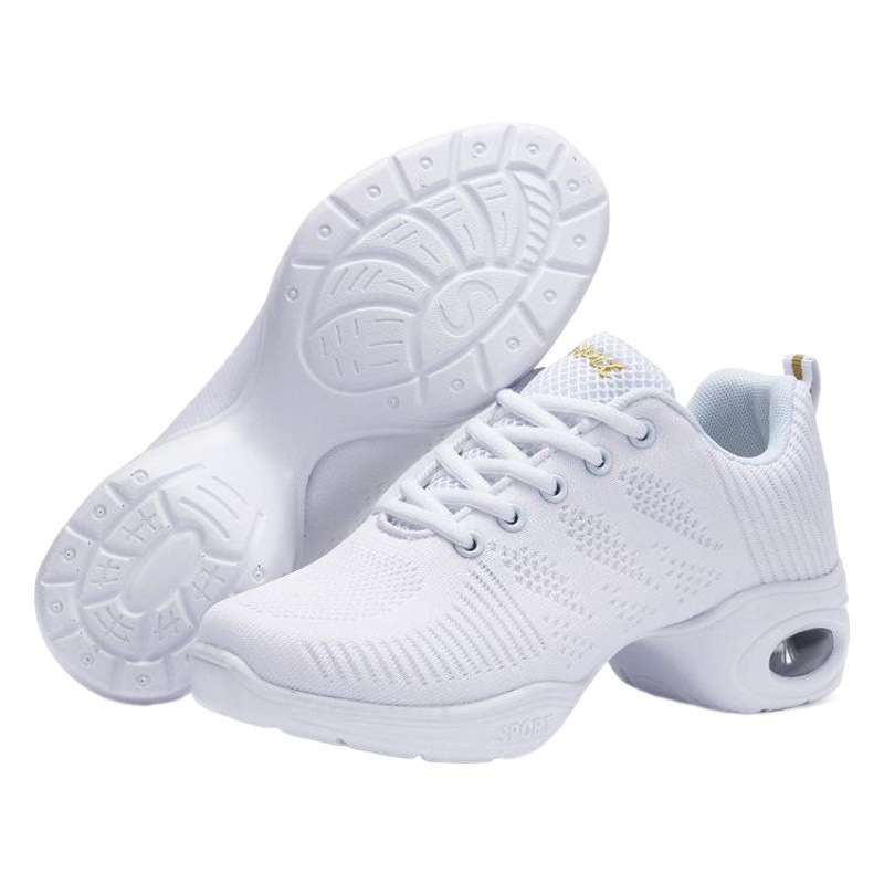 Four Seasons Mesh Breathable Square Dancing Shoes Soft Sole Light Yoga Fitness Shoes Jazz Dancing Shoes New Style
