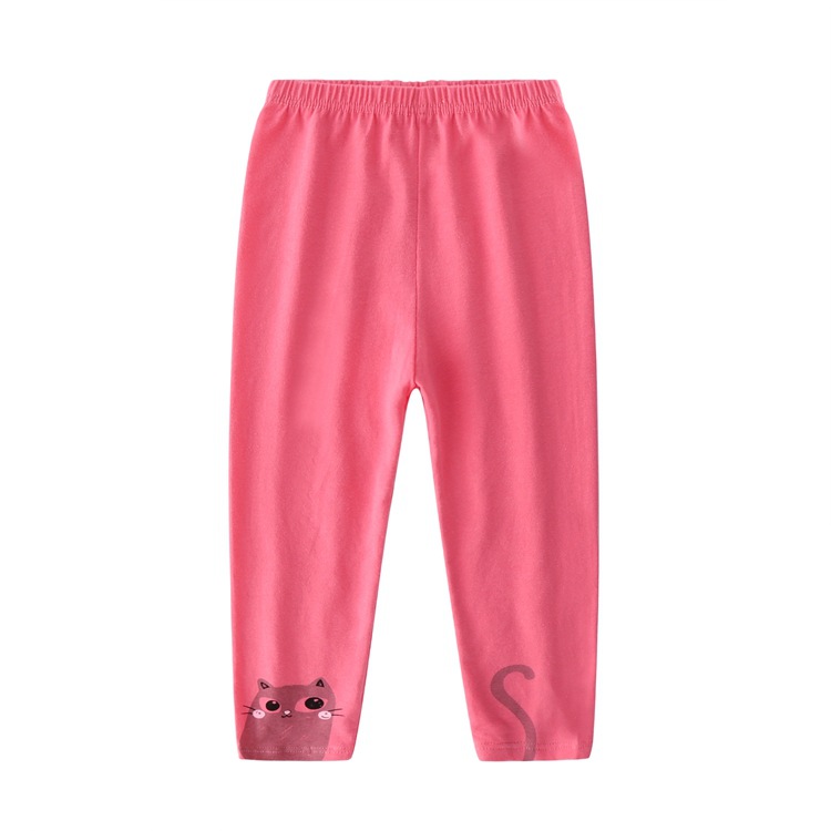 Picture of Spring and summer Korean cat girls leggings 95% cotton baby pants children's pants manufacturers wholesale