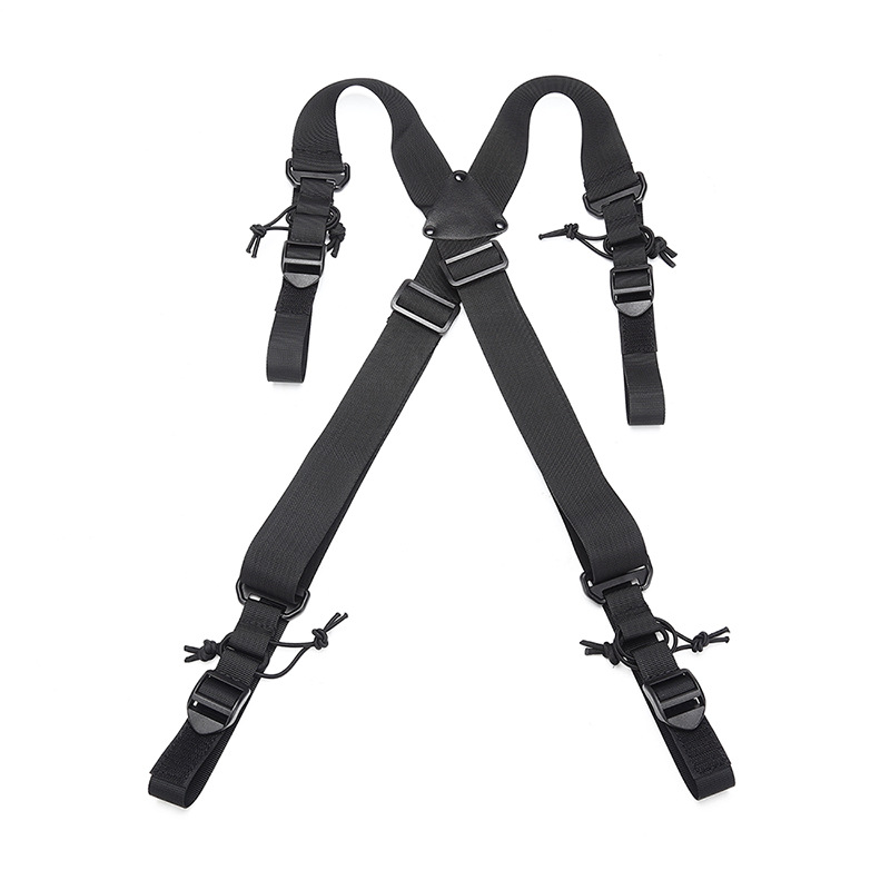Picture of Outdoor X-Type Load Strap Multi-Function Tactical Shoulder Strap Lanyard Professional Sports Bag Tactical Rope Metal Buckle