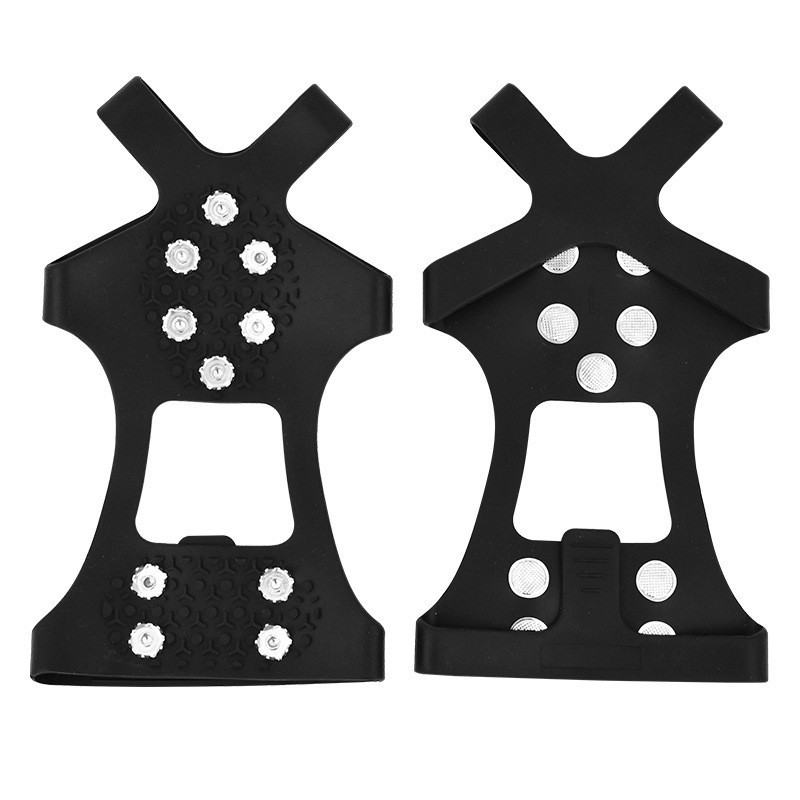 Picture of Anti-Slip Crampons Snow Claw Shoe Covers for Ice, Snow, and Outdoor Snow Climbing Chain Equipment Shoe Sole Crampon Tool
