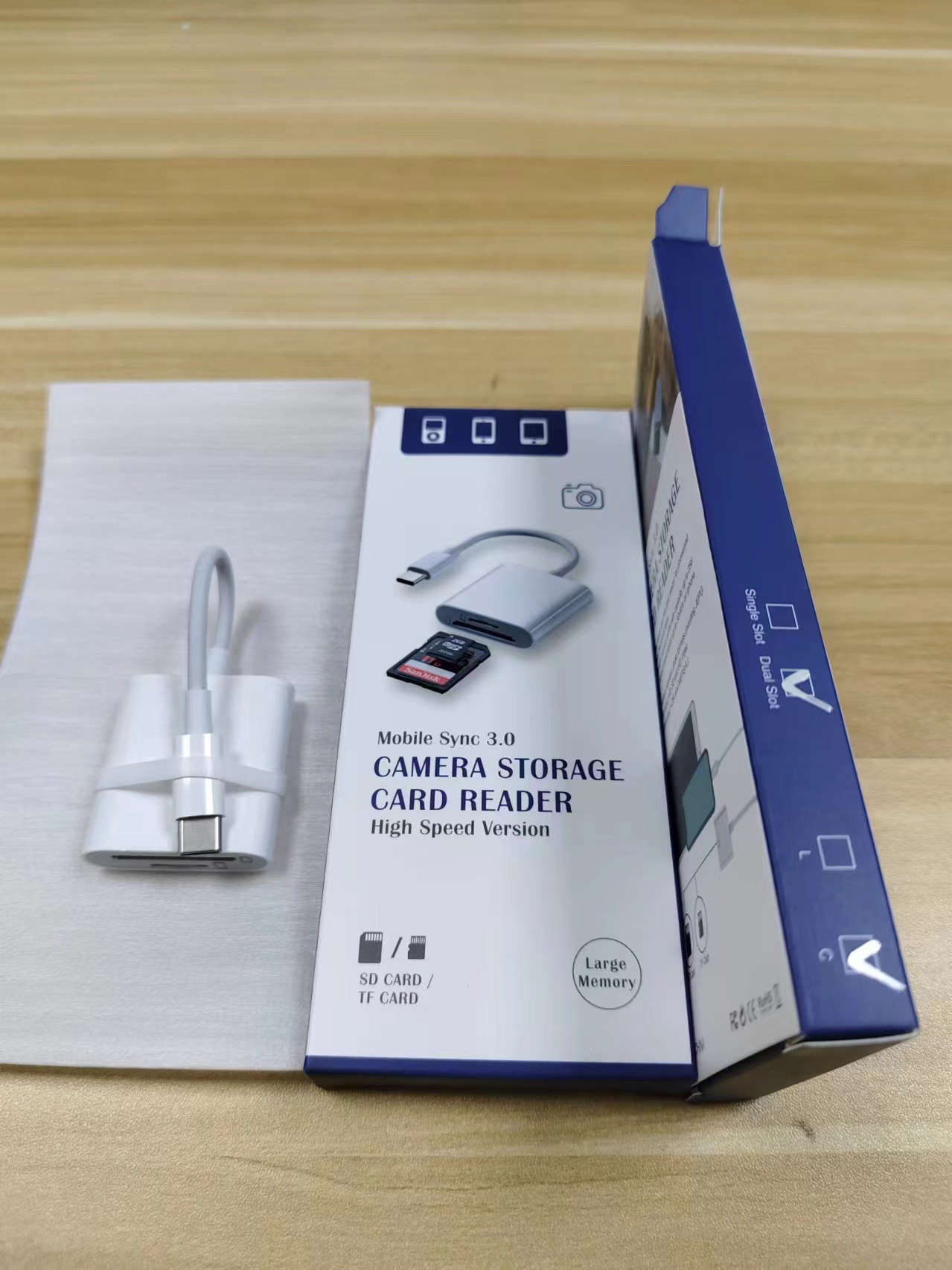 Picture of Cross-Border Lighting Mobile Phone Card Reader Otg Adapter Tf Card Sd Card Mobile Phone Computer Camera Card Reader