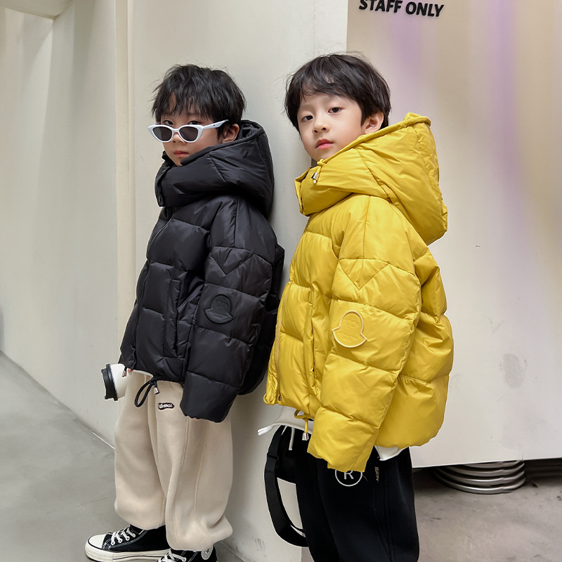 Picture of Boys' down jacket Korean style children's white duck down Western style 2023 new men's winter thickened children's coat