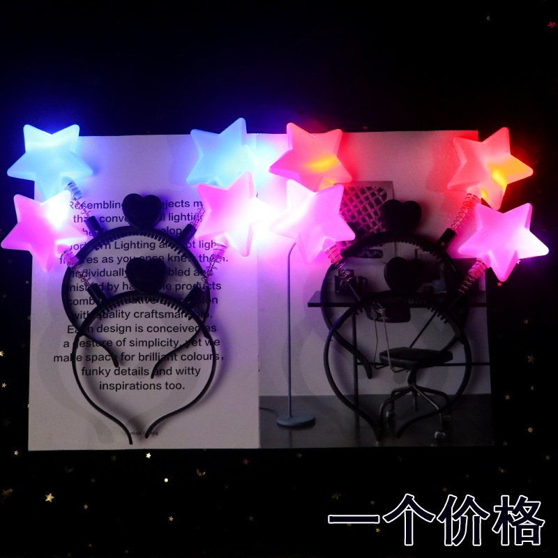 Picture of Luminous head Kou hair hoop horn antler concert children's gift to push hot selling factory direct wholesale