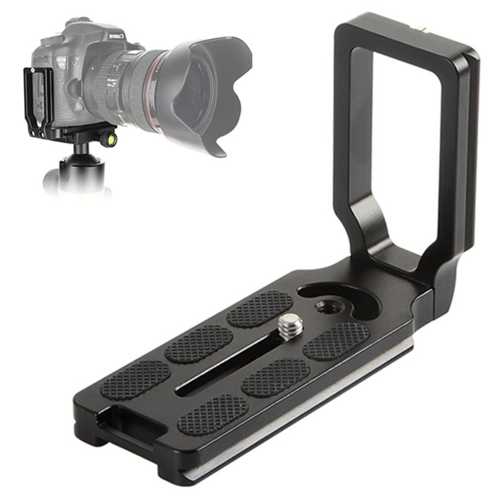 Picture of Universal aluminum alloy vertical clapper desktop bracket L-shaped shadow cloud crane fast-loading plate tripod pan/tilt PU quick-release plate