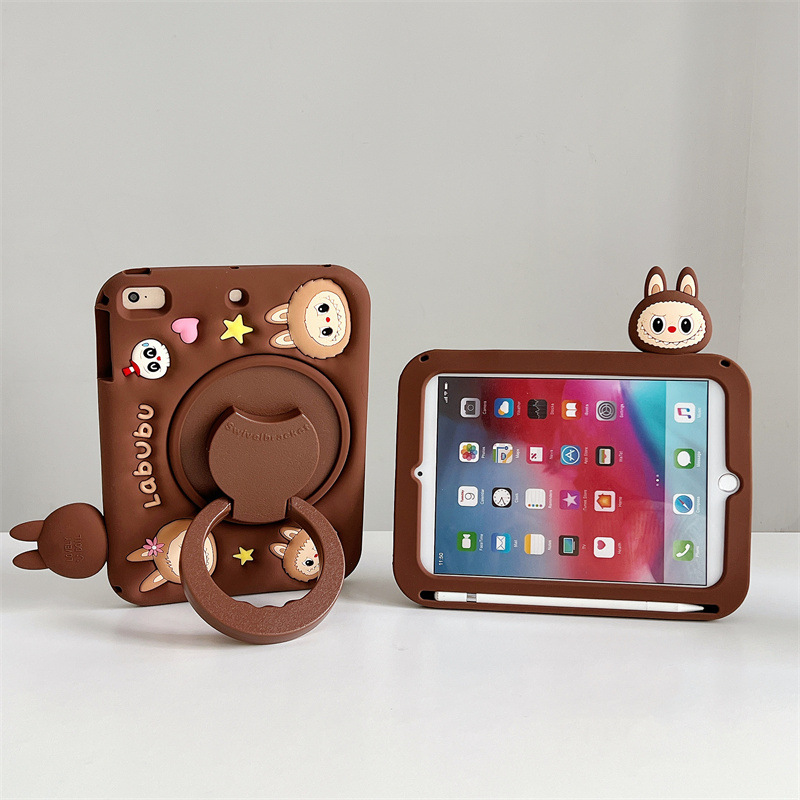 Picture of Suitable for Samsung A9Plus Silicone Shell A8 Cartoon A7Lite Rotating X210 with Pen Slot X115 Labubu T225