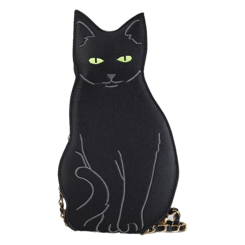 Wholesale spring new Korean version of street pats kitten ladies bag fashion personality chain shoulder small bag slung women's bag