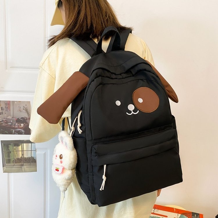 Picture of Japanese Harajuku Ins Antique Cartoon Schoolbag Women's Cute Dog Student Girl's Backpack Large Capacity Backpack