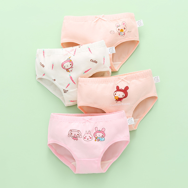 Picture of Children's underwear girls' fine shuttle cotton children's underwear boxers Primary School Baby children's underwear summer
