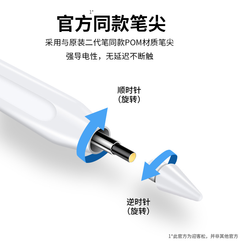 Picture of Suitable for apple Apple Pen Fast Charge Pencil Endurance Ipad Capacitive Pen Anti-Misoperation Touch Tablet Touch Screen Pen