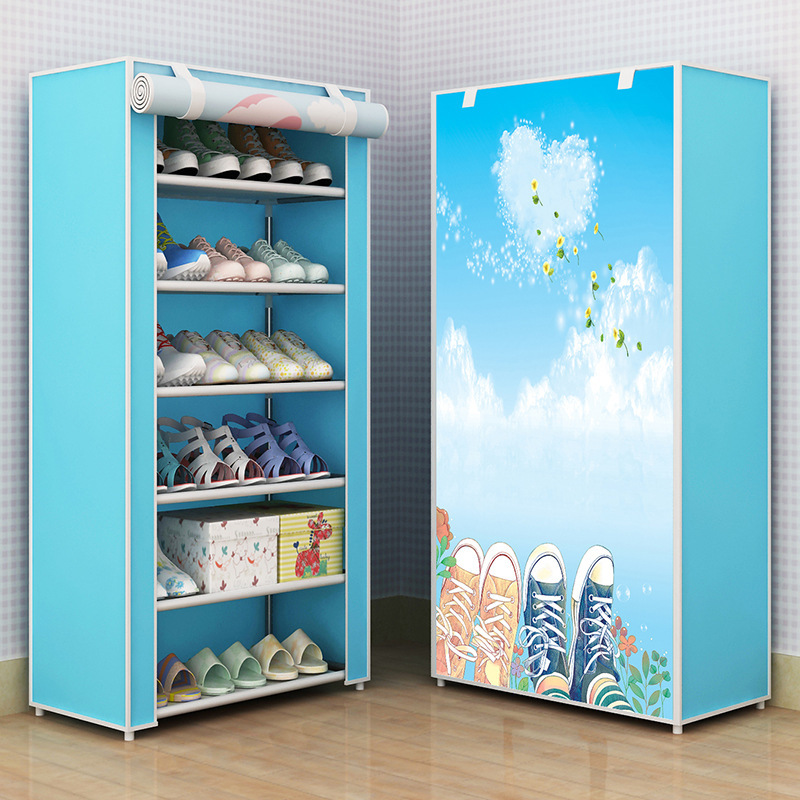 Picture of Ya Ruifan F Simple Shoe Rack Dustproof Storage Shoe Cabinet Multi-layer Small Shoe Rack Dormitory Hall Storage Rack Simple