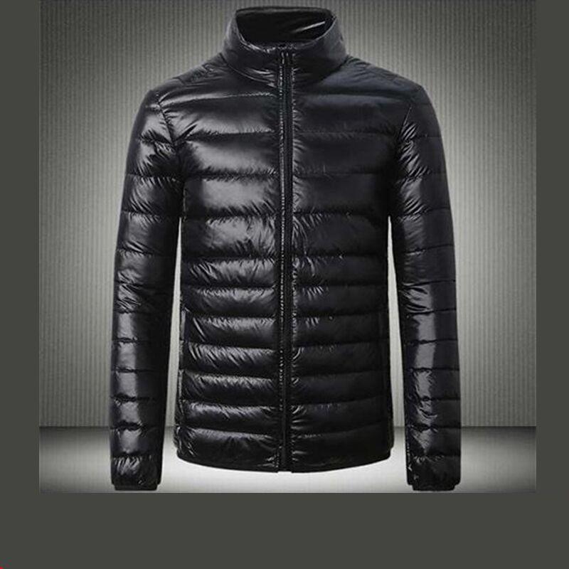 New Light Feather Cotton-padded Jacket Men's Short Vertical Collar Jacket Young Men's Thin Feather Cotton-padded Jacket