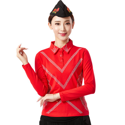 Picture of Sailor Dance Forest Knight Women's New Tassel One-piece Trousers Square Dance Latin Dance Jitterba Dance Culottes
