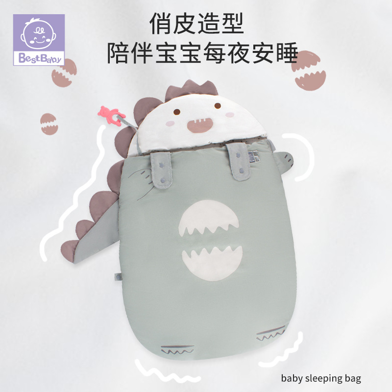 Picture of Factory Direct Baby Sleeping Bag Children's Baby Sleeping Bag Fall/Winter Anti-kick Anti-startling Newborn Cart Sleeping Bag