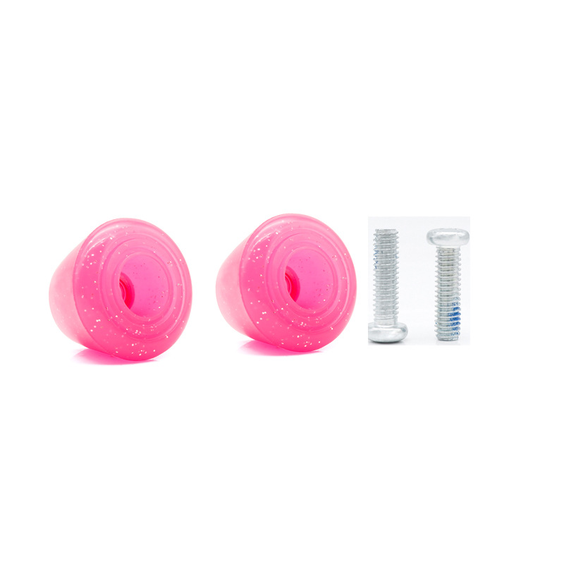 Picture of Double Row Roller Skates Brake Glue Four-Wheel Roller Skates Pu Wear-Resistant Jelly Green Brake Head Skates Brake