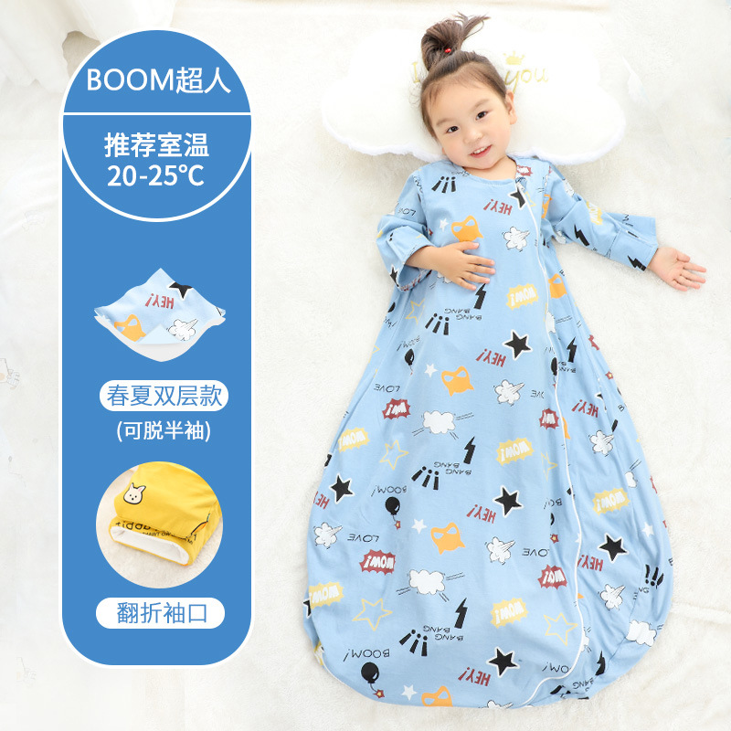 Picture of Baby Sleeping Bag Air-Conditioned Room Spring and Summer Thin Baby Anti-Kick Quilt Autumn and Winter Thickeneded Four-Season Universal One-Piece Drop Shipping