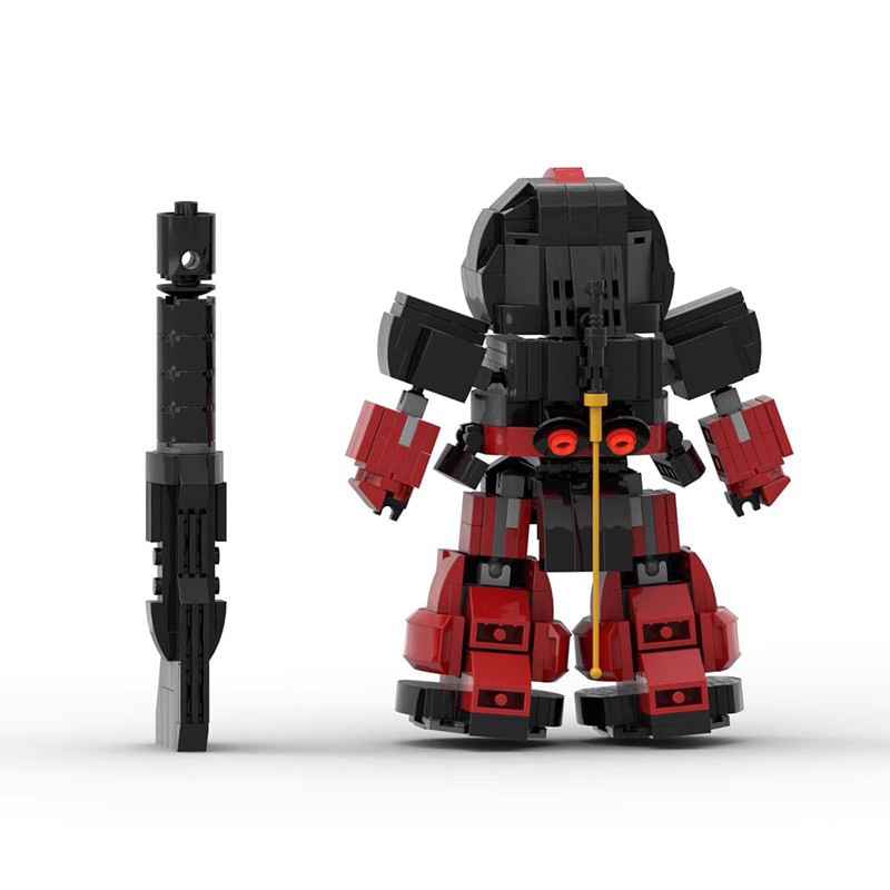 Picture of Cross-Border Domestic Moc Building Blocks Small Particles Compatible with Lego Set Shiya Special Big Magic Red Mecha Robot
