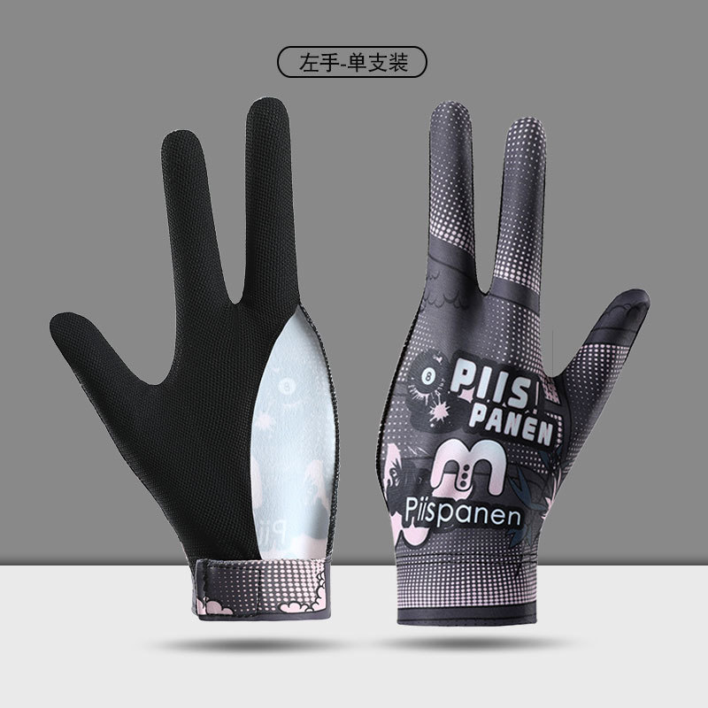 Picture of Billiards Gloves Professional Snooker Men's Three-Finger Full-Finger Ice Silk Breathable Non-Slip Left-Hand Single Pool Gloves Women