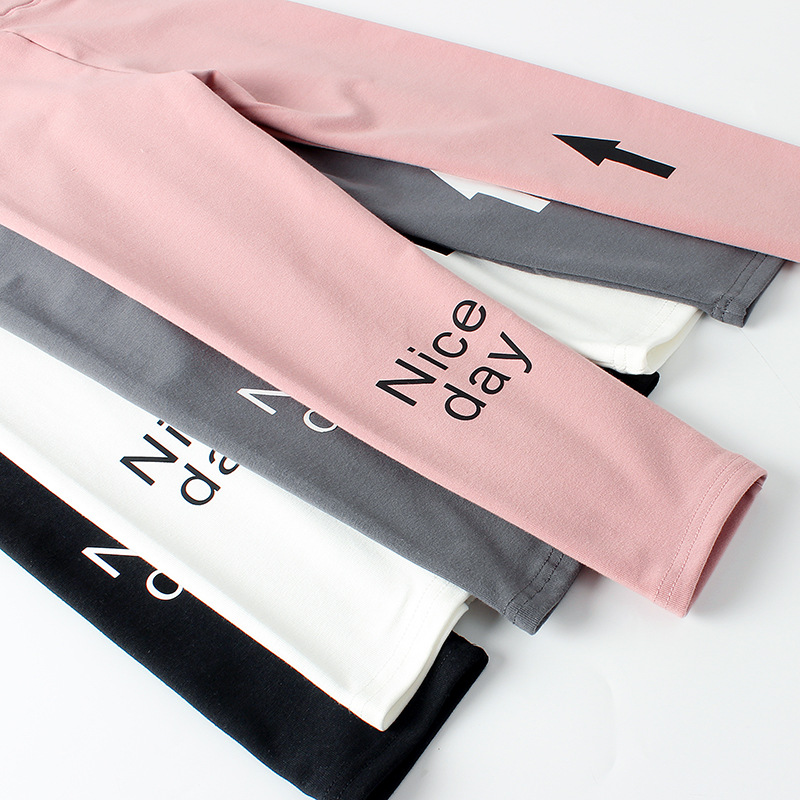 Picture of Children's Wear Spring Korean New Girls' Leggings Large Children's Stretch Slim Fit Leggings Children's Pants for Hair