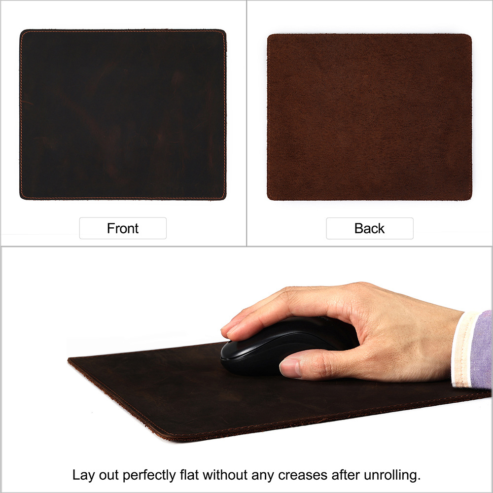 Picture of Factory direct leather business office mouse pad small size non-slip wear-resistant durable leather mouse pad