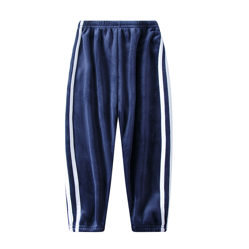 Picture of Children's gold velvet winter thick colorful breathable solid color sports pants casual pants warm pants wholesale generation