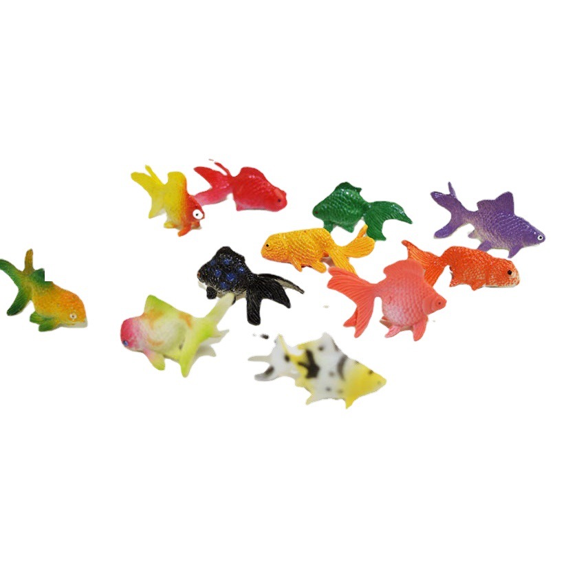 Children's model toy simulation marine animal goldfish dinosaur plastic toy simulation animal model wholesale