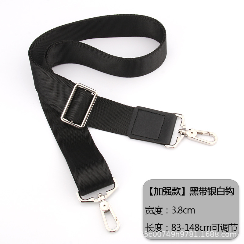 Picture of Men's bag accessories backpack strap crossbody single shoulder black bag strap briefcase computer bag shoulder strap leather bag back bandwidth