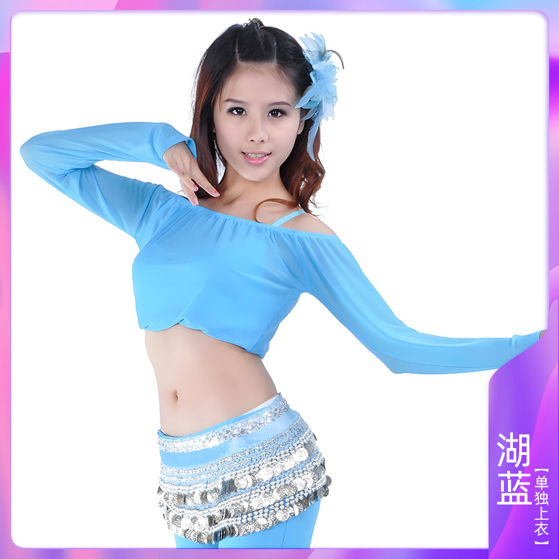 Picture of Transparent Shoulderless Top, Belly Dance Top, Belly Dance Clothing, Tribal Style Clothing