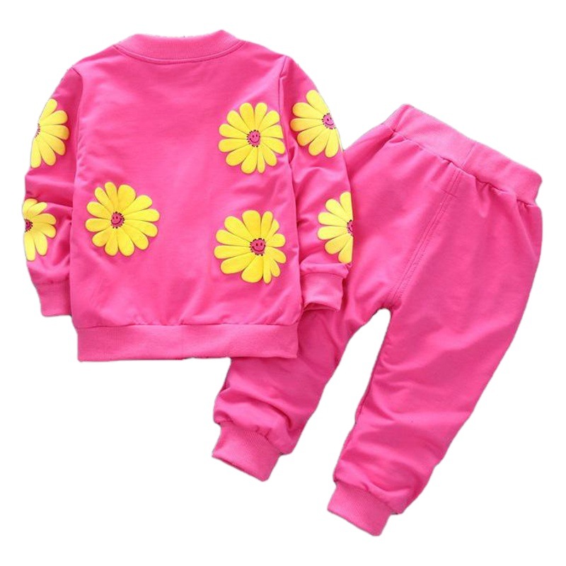 Foreign Trade Spring & Fall Style Baby Girl Kidsren's Three-Piece Spring Clothing Girls New Kidsren's Suit Kidsren's Clothing Spring Clothing Dropshipping