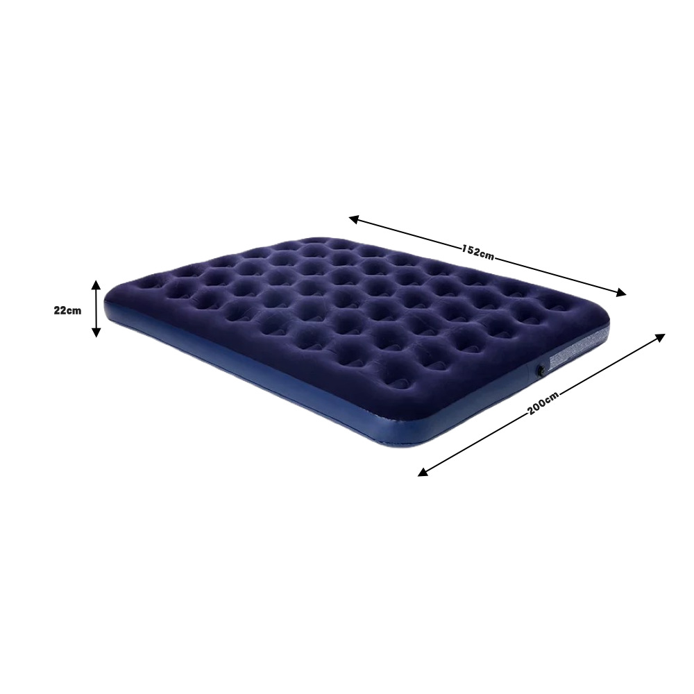 Picture of Cross-Border Popular Combination Pvc Flocked Inflatable Mattress Outdoor Camping Tent Sleeping Pad Floor Mat Home Air Mattress