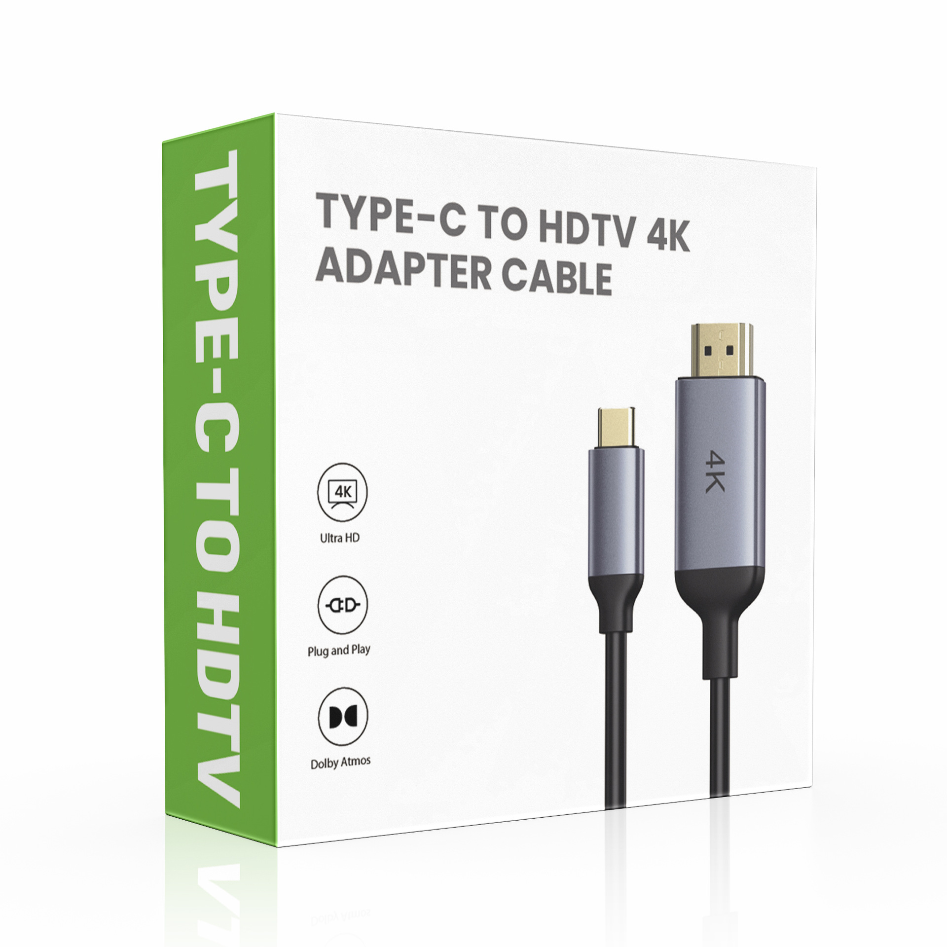 Picture of Cross-border type-c to hdmi conversion line 4K screen line usb-c mobile phone notebook TV 4k same screen line
