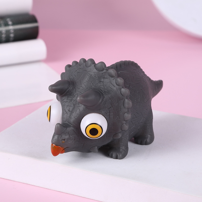 Picture of Cross-border cartoon factory direct decompression animal squeeze doll decompression pinch music stare eye vent toy