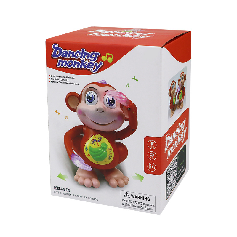 Picture of Electric dancing monkey Net red baby toy will move left and right walking light music cross-border trembles