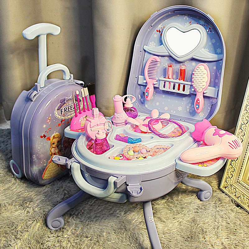 Picture of Makeup Box Set Children's Dresser Toy Gift Girl's Kindergarten Luggage Storage Box Birthday Gift