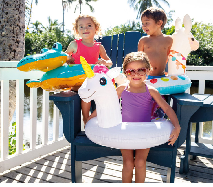 Picture of intex-58221 swimming ring three kinds of animal combination thickened children swimming ring life buoy