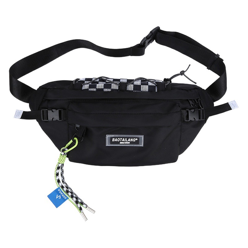 New Ins Japanese Style Street Men's Chest Bag Korean Style Sports Waist Bag Hong Kong Style Trendy All-match Crossbody Small Bag for Women