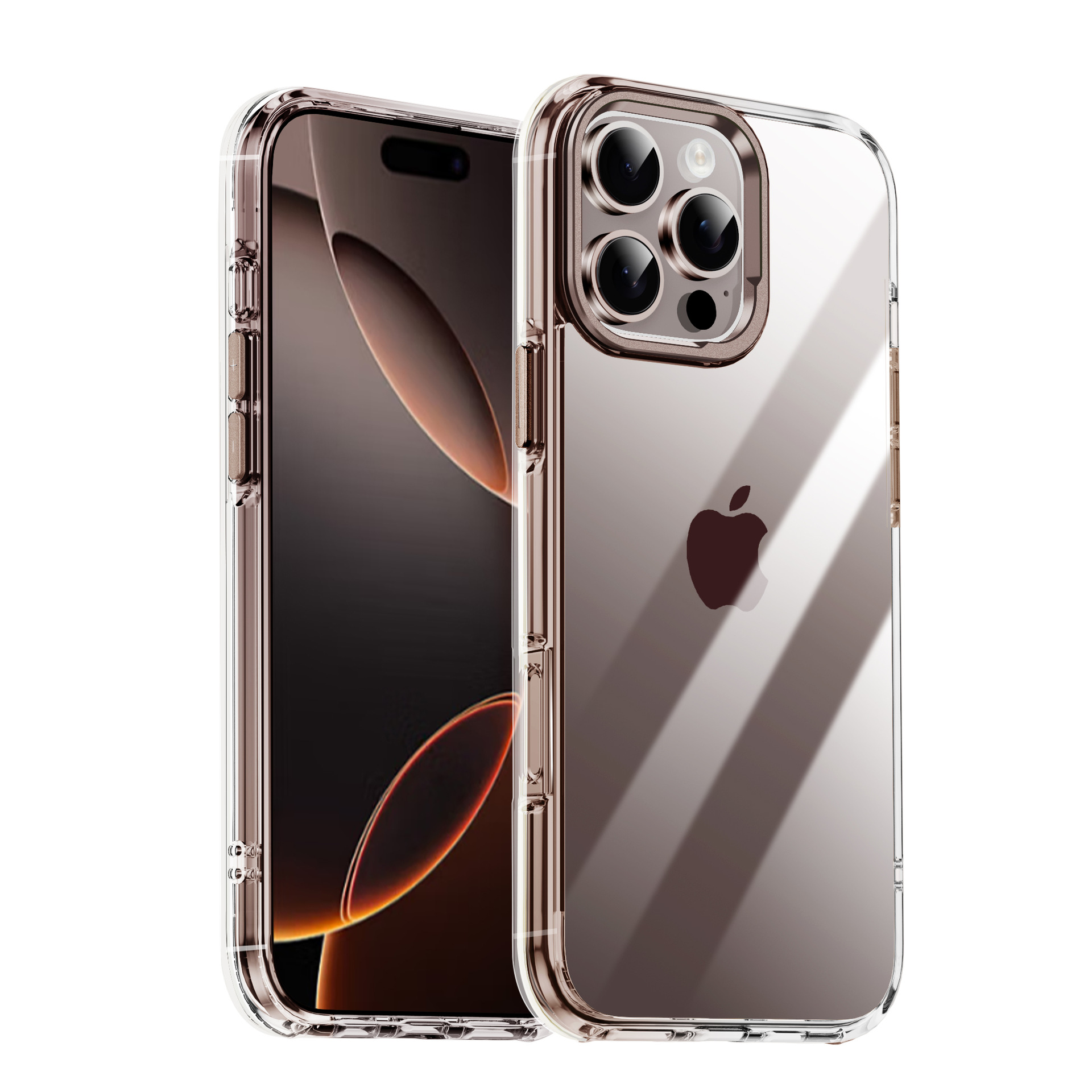 Picture of For Apple 16pro mobile phone case new transparent iPhone16promax protective cover airbag anti-drop private model
