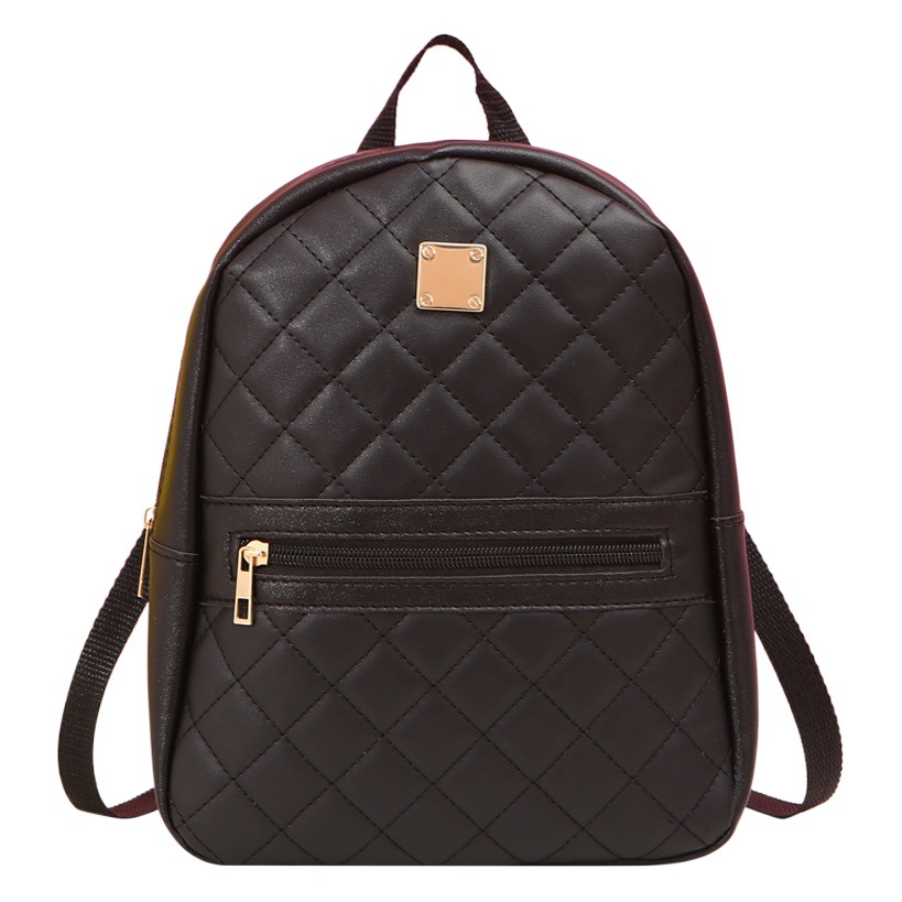 ladies bag college style sweet women's schoolbag rhombus embroidered backpack multi-functional crossbody shoulder bag