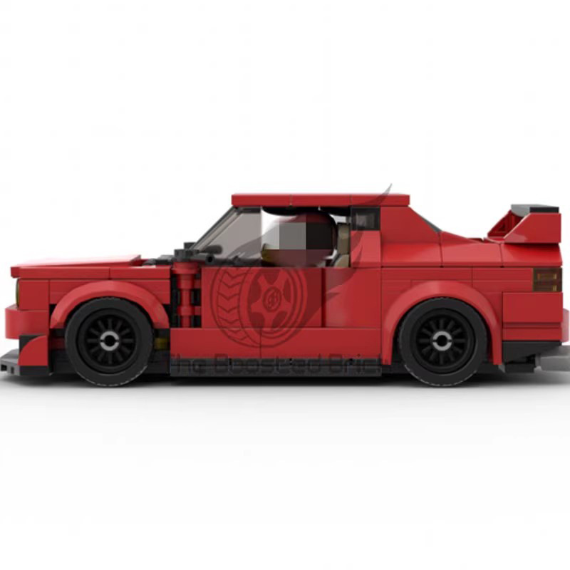 Picture of MOC compatible with Lego creative model BMW M3 e30 red sports car racing puzzle assembling building blocks toy