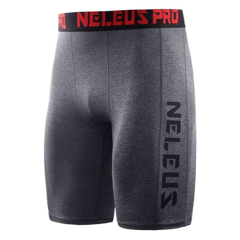 Quick-Drying Tight Shorts Men's Sweat-Wicking Sports Fitness Running Elastic Outdoor Basketball Base Training Five-Point Pants