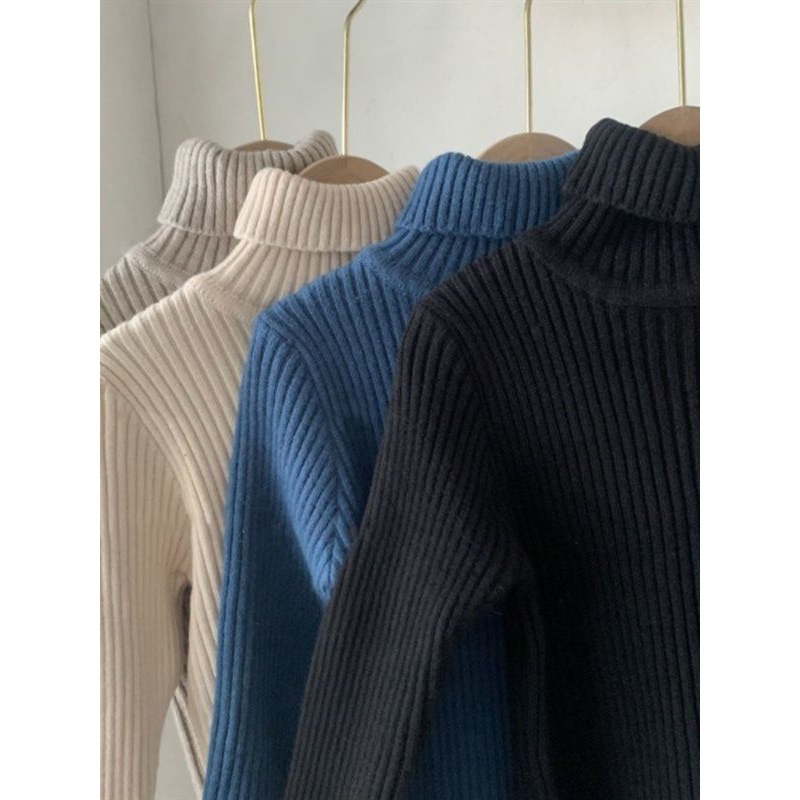 Picture of [in stock] autumn and winter children's high collar base sweater thick winter boys and girls sweater baby warm