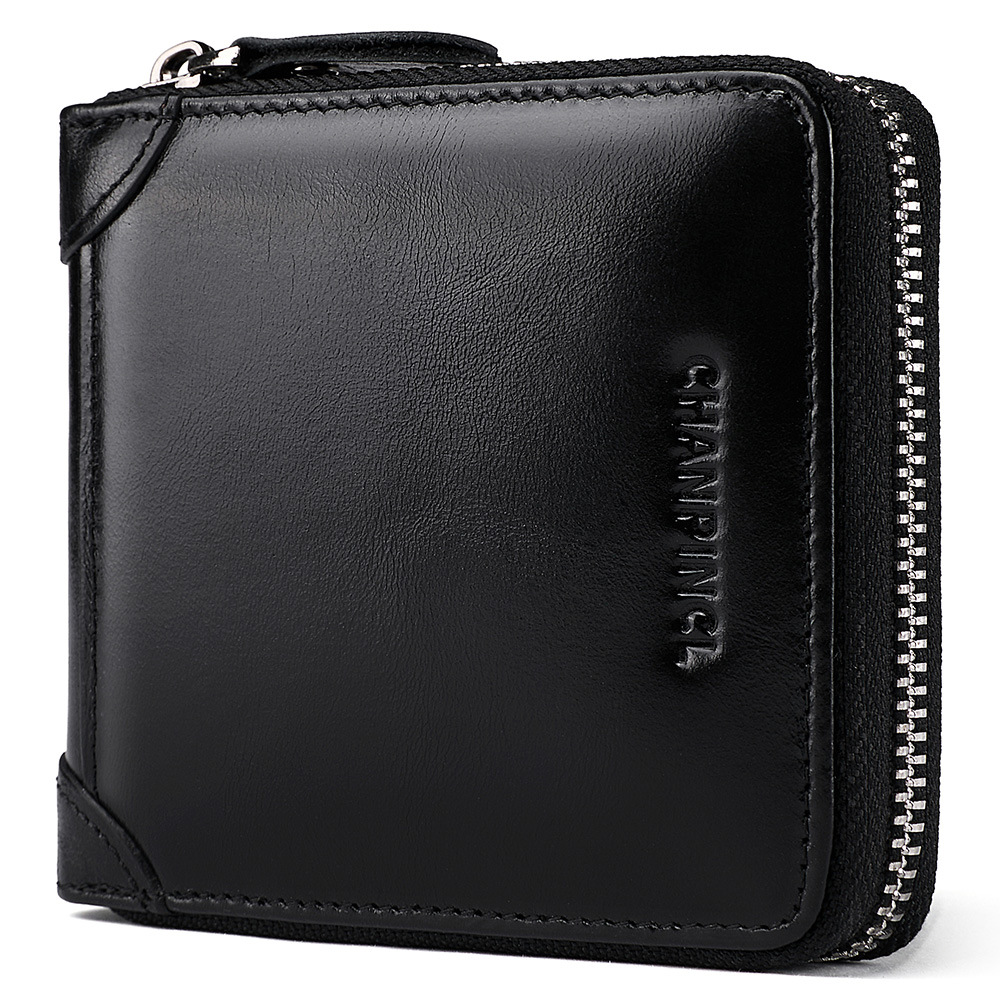 Picture of Cross-Border Delivery C Brand Boxed Men's Wallet First-Layer Cowhide Coin Bag Zipper Wallet Horizontal Multi-Functional Wallet