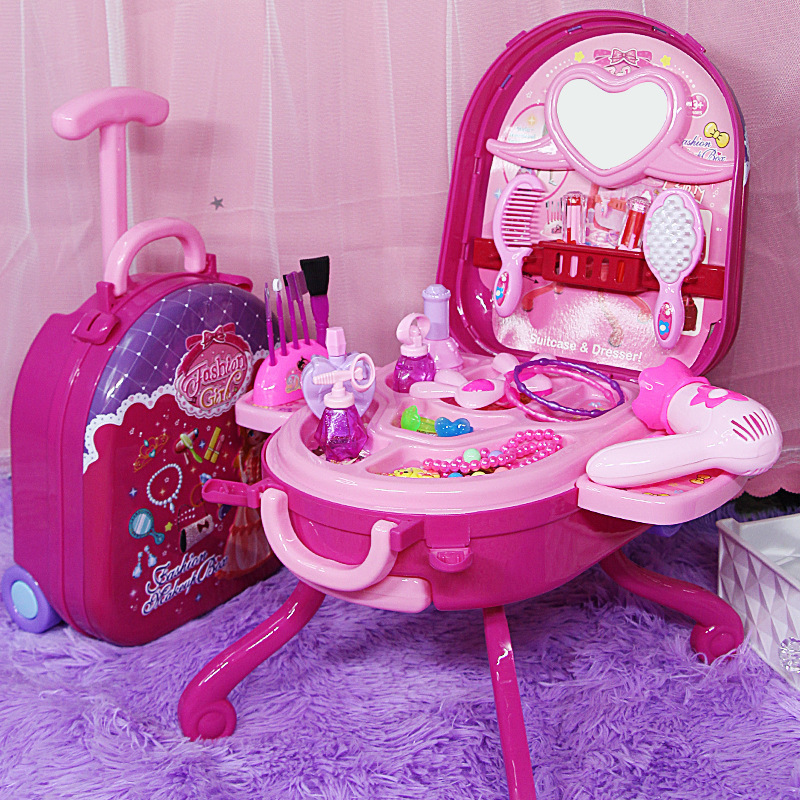 Makeup Box Set Children's Dresser Toy Gift Girl's Kindergarten Luggage Storage Box Birthday Gift