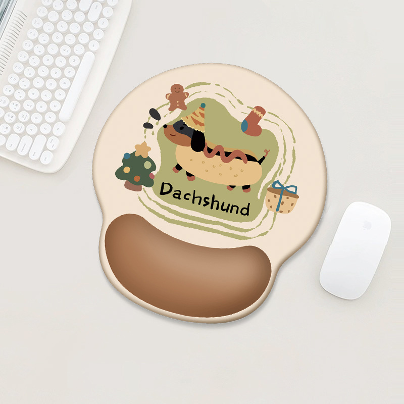 Picture of Creative Cartoon Wrist Mouse Pad Non-Slip Hand Rest Student Office Learning Wrist Pad Gaming Keyboard Mouse Pad