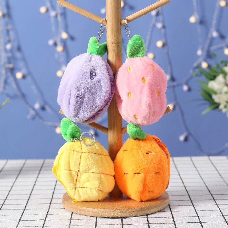 Picture of Net red cute fruit turned rabbit plush toy doll jade GUI dog bag bag hanging doll wholesale
