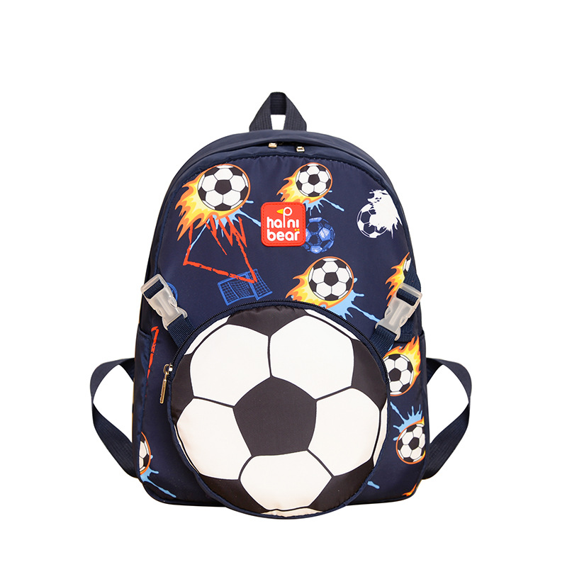 Picture of New Schoolbag for Primary School Students Large Capacity Trendy Decomposable Small Bag Soccer Rocket Printed Backpack for Boys and Girls