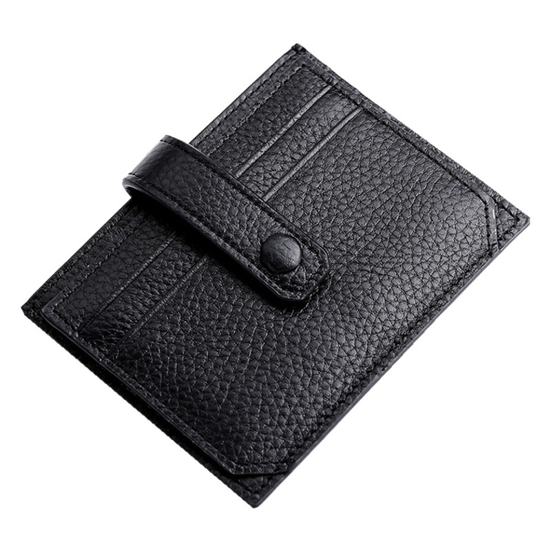 Card Holder Men's Genuine Leather Ultra-thin Compact Card Holder Mini Multi-position Driver's License Card Holder Exquisite High-end Card Holder for Women