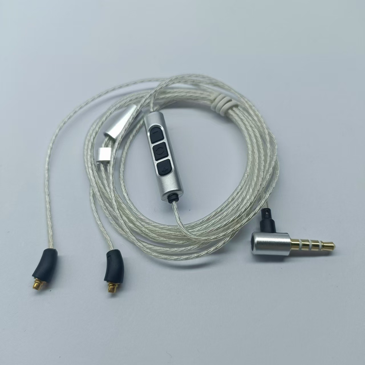Picture of Applicable to Xie Lantu Headset MMCX Interface Silver Plated Headphone Line SE215 SE535 SE846 IE900 Audio