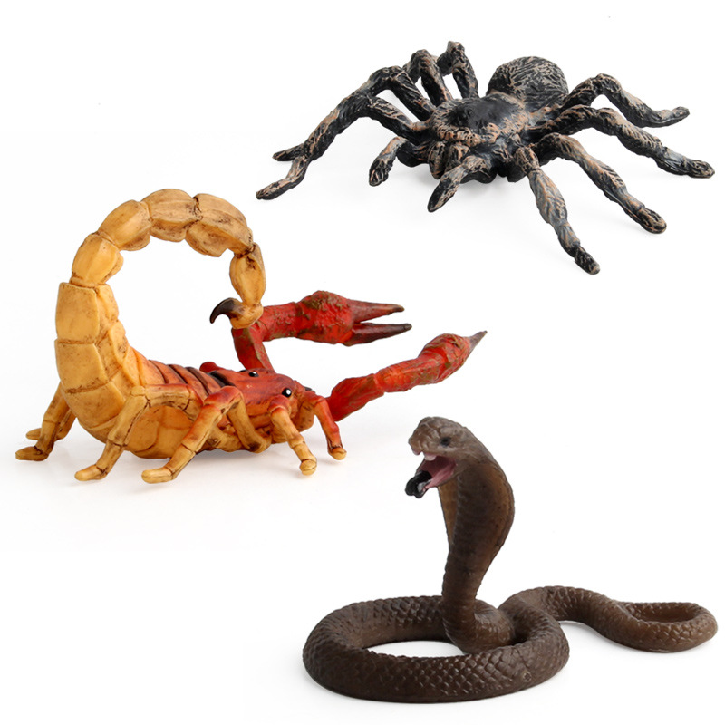 Picture of Solid Simulation Insect Animal Model Scorpion Unicorn Snake Model Children's Cognitive Ornament Toy Amazon