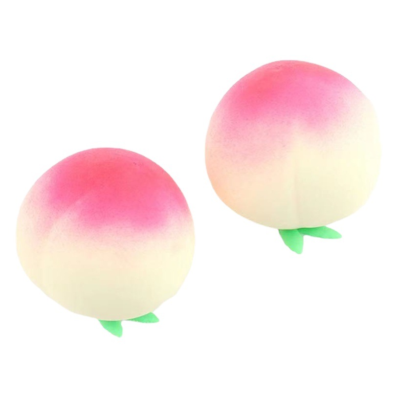 Fruit Peach Peach Pinch Pinch Shake Tone Same Decompression Toy Decompression Flour Vent Ball Children