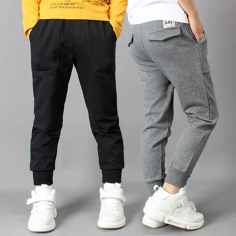 Picture of Spring and Autumn 2024 New Korean Style Boys' Sports Pants Large Children's Pure Cotton Casual Anti-mosquito Trousers Children's Pants
